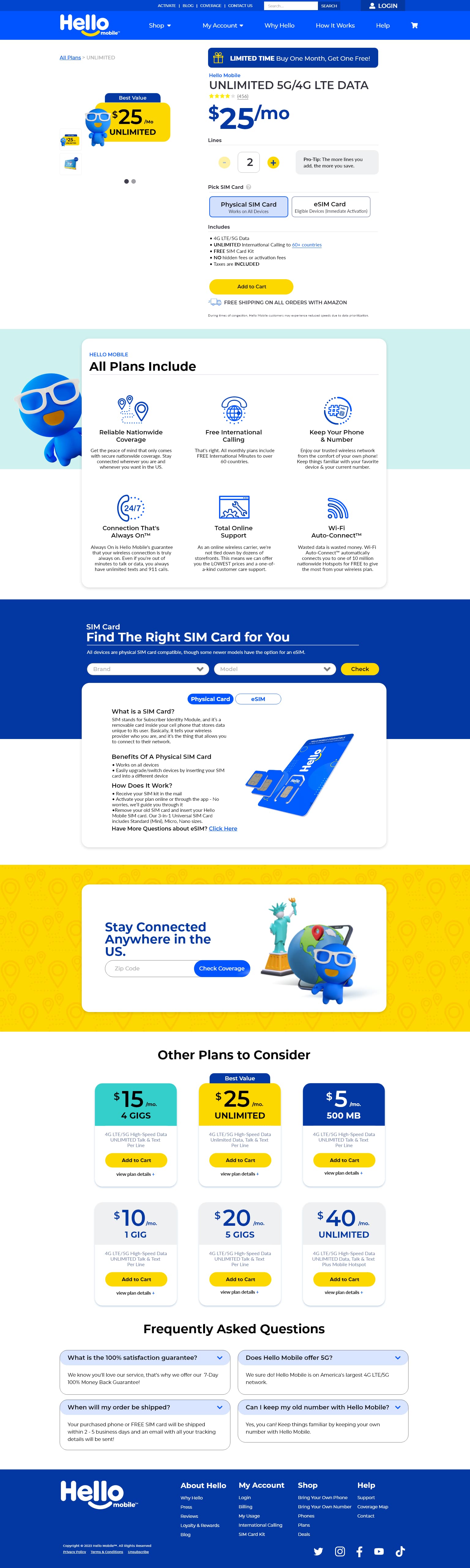 hello project screenshot plan page