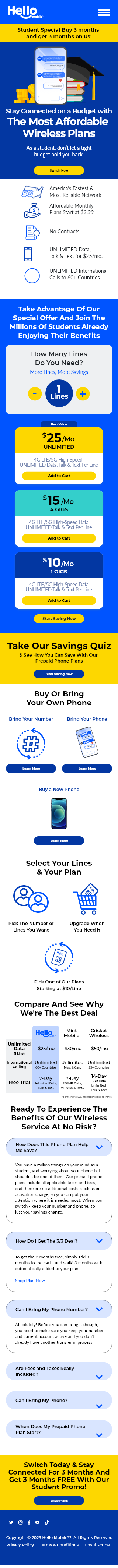 hello project screenshot students mobile